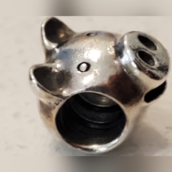 PANDORA Little Pig Sterling Silver Charm S925ALE Retired - Picture 8 of 10